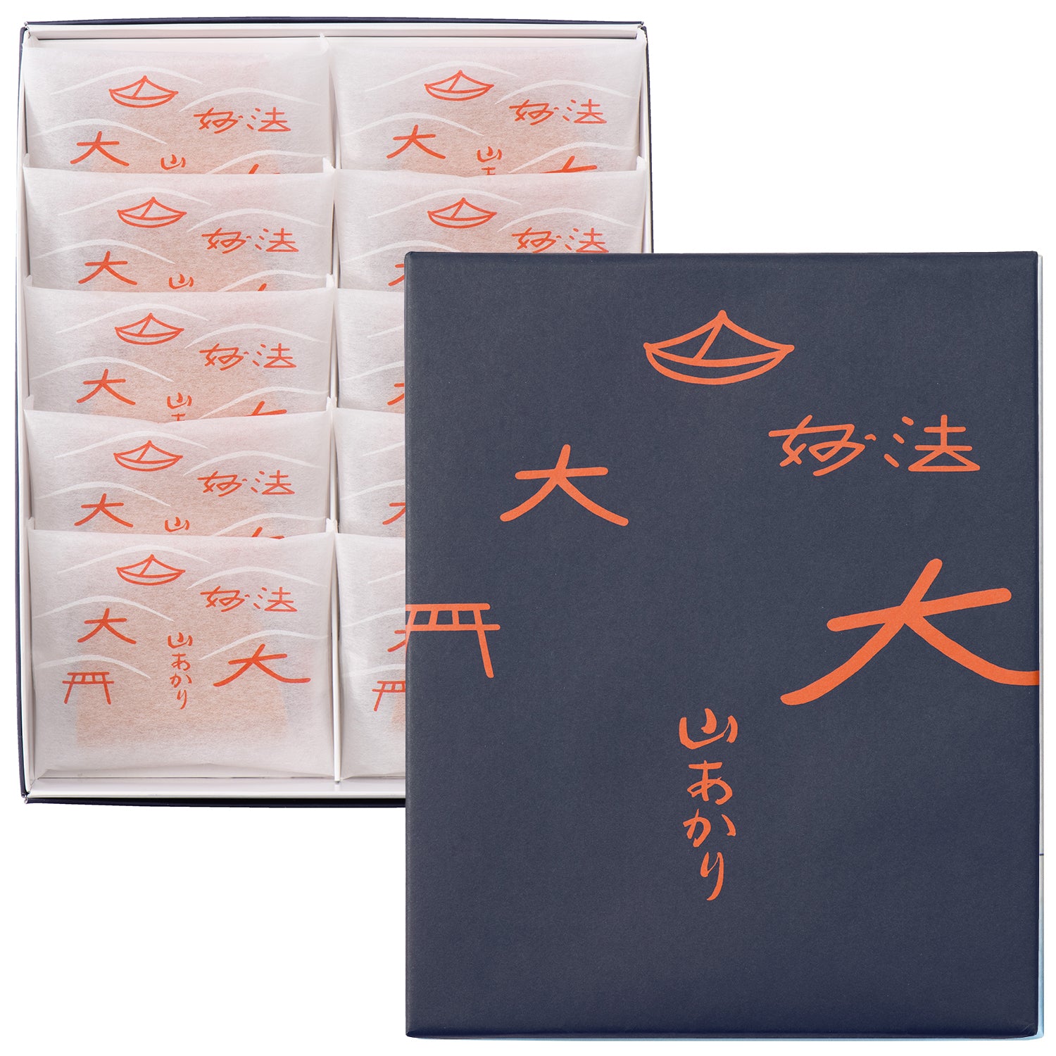 京都・季節限定】五山送り火、もっちり焼き菓子「山あかり 10個入