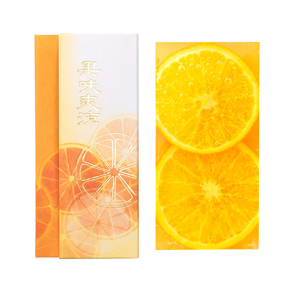 超高品質【新入荷】太陽放射タイチンルチル入バングル　ゴールドオレンジ（新品） 季節の和菓子】ネーブルオレンジの夏の棹物「果味爽涼」｜鶴屋吉信公式