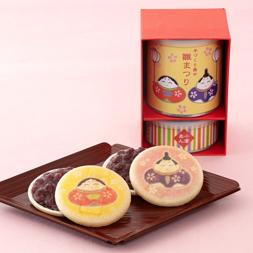 手づくり最中 「雛まつり」(6組入)｜定番の和菓子｜鶴屋吉信公式